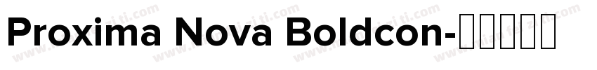 Proxima Nova Boldcon字体转换
